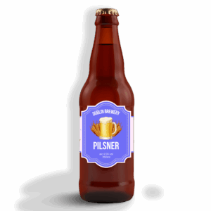 Beer Bottle with Personalised Label
