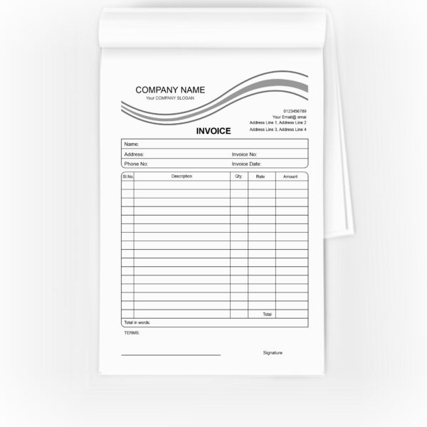 Bill Book A6 Portrait Triplicate