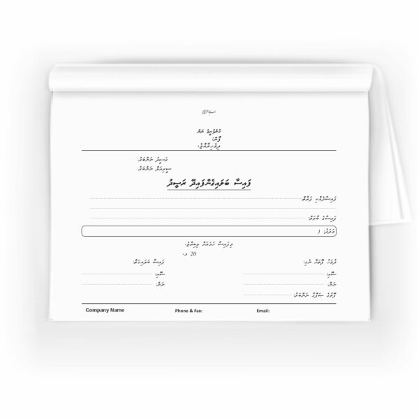 Bill Book A4 Landscape Duplicate