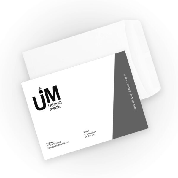 Envelope Black & White 12.8"x 9" (C4)