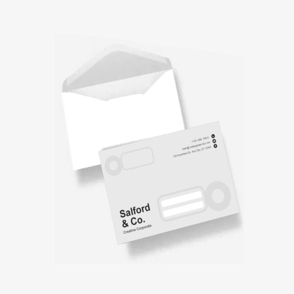 Envelope Black & White 9"x 6" (C5)