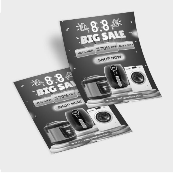 Flyers Black & White A5 Both Side