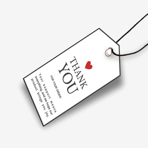Thank You Tags Color Single side